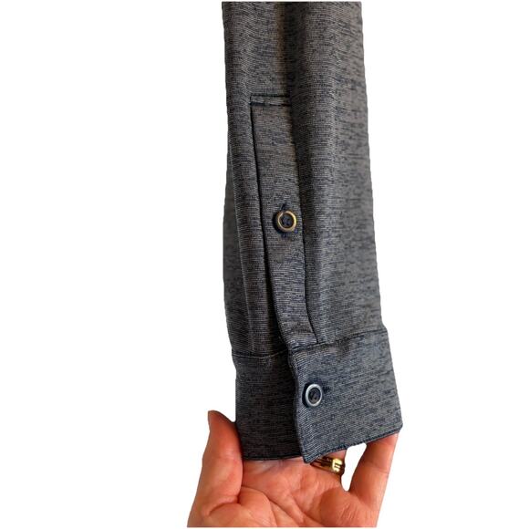 Under Armour Shirt Men’s 2XL Navy Loose Buttons Pullover Heatgear Athleisure - Picture 2 of 4